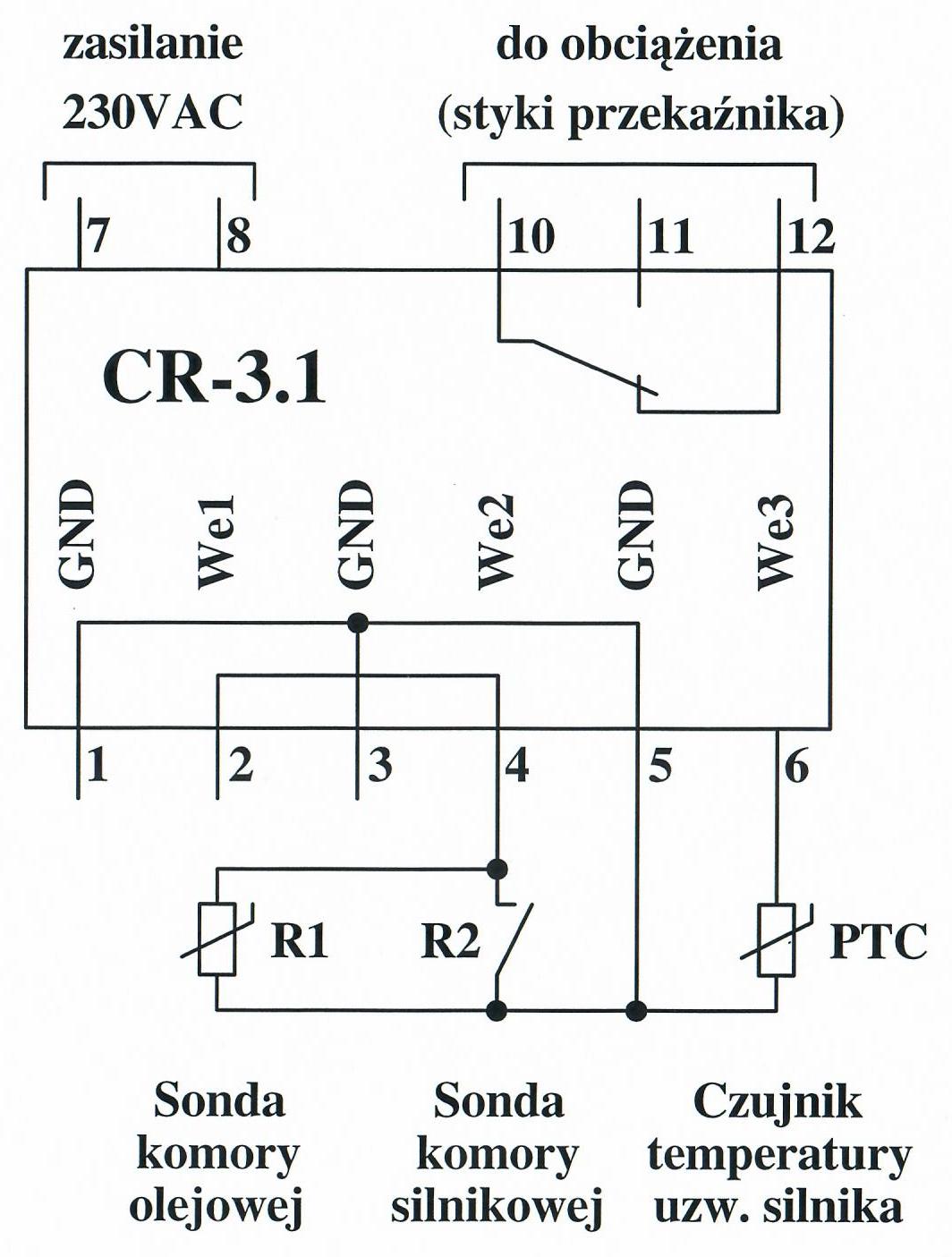 Schemat podłączenia CR-3.1